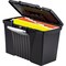 Storex Portable File Box w/Organizer, Ltr/Lgl, Black STX61510U01C - alternate 9